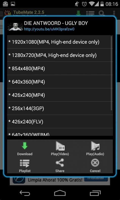 TubeMate YouTube Downloader (APK) .